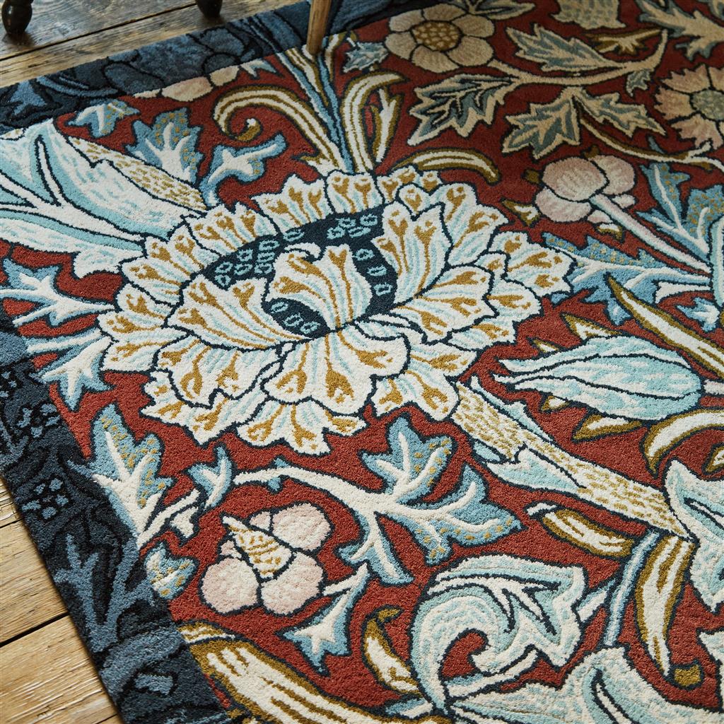 Килим ручної роботи Trent Madder Red / Webb's Blue 127510 | Розмір: 140 x 200 см