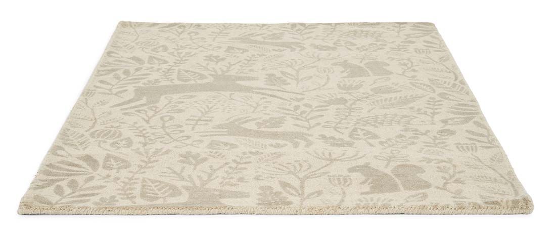Шерстяний килим преміум Kelda Taupe ☞ Розмір: 90 x 150 см