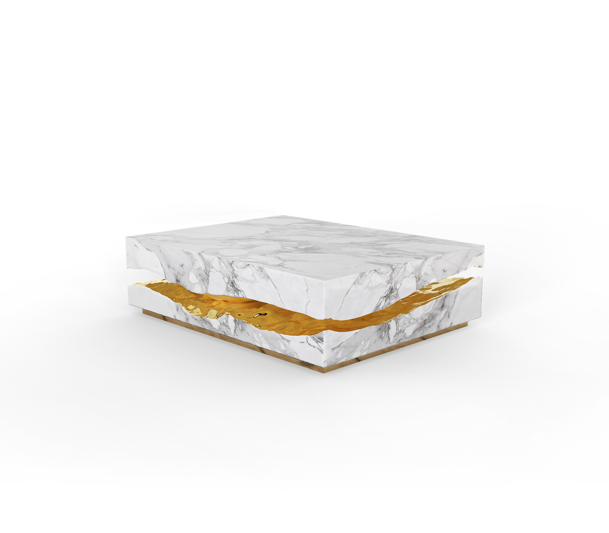 Журнальний столик Boulder Carrara Marble Table
