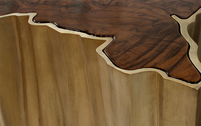 Большой приставной столик Natural Edge