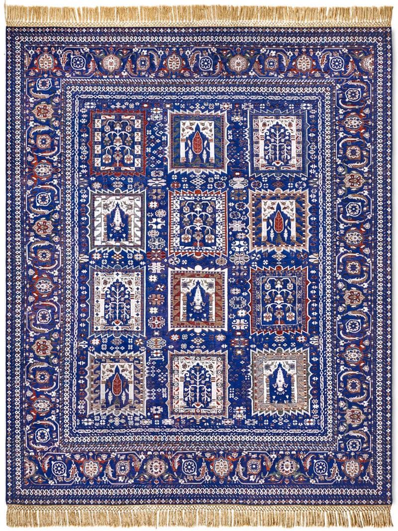Оригинальный ковер ручной работы Mughal Blue | Размер: 183 x 274 см