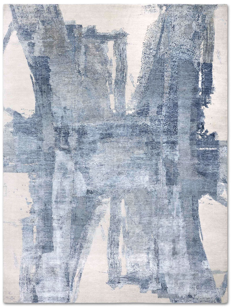 Премиальный узелковый ковер ручной работы Blue Grey | Размер: 170 x 240 см