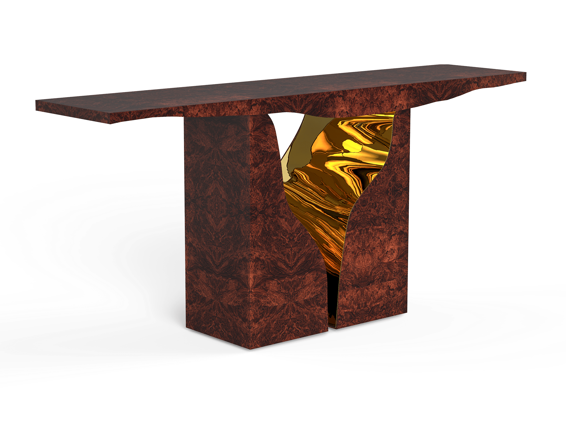 Консоль Fissure Walnut