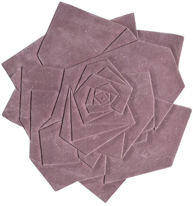 Килим фіолетовий Rose | Розмір: 220 x 220 см