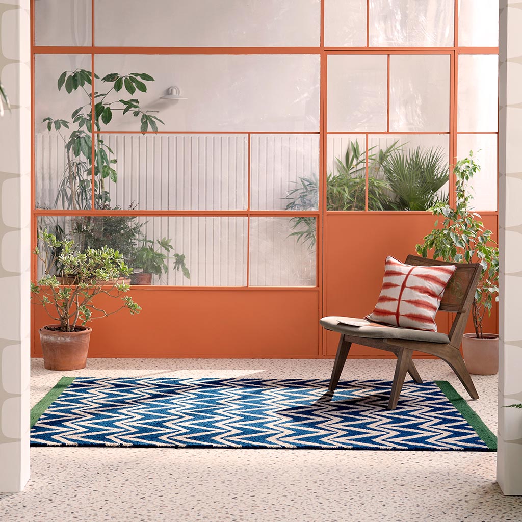 Килим вуличний Flat Weave Blue | Розмір: 200 x 280 см