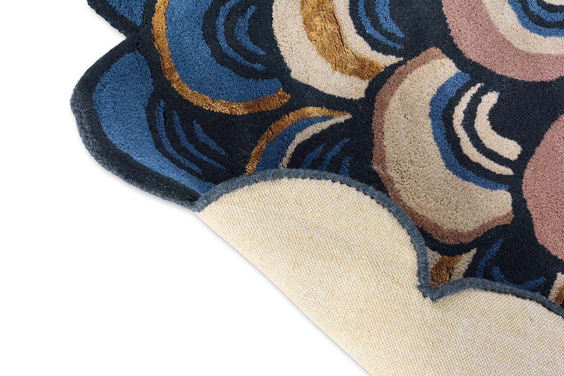 Килим круглий Masquerade Blue ☞ Розмір: Ø 150 см