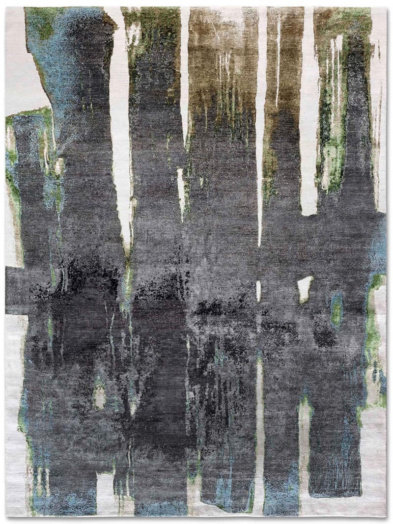 Преміальний килим ручної роботи Black on Beige | Розмір: 274 x 365 см