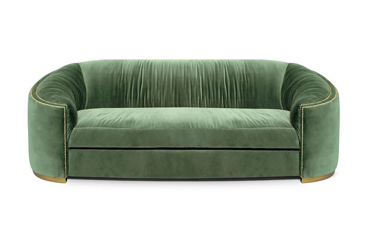 Зелений диван Premium Comfort Curved