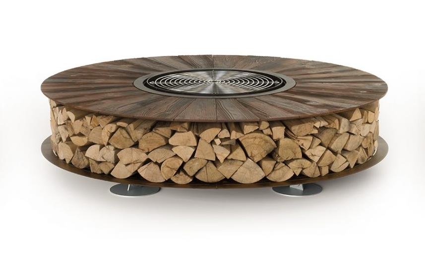 Уличная жаровня Zero Texture железо corten (Италия)