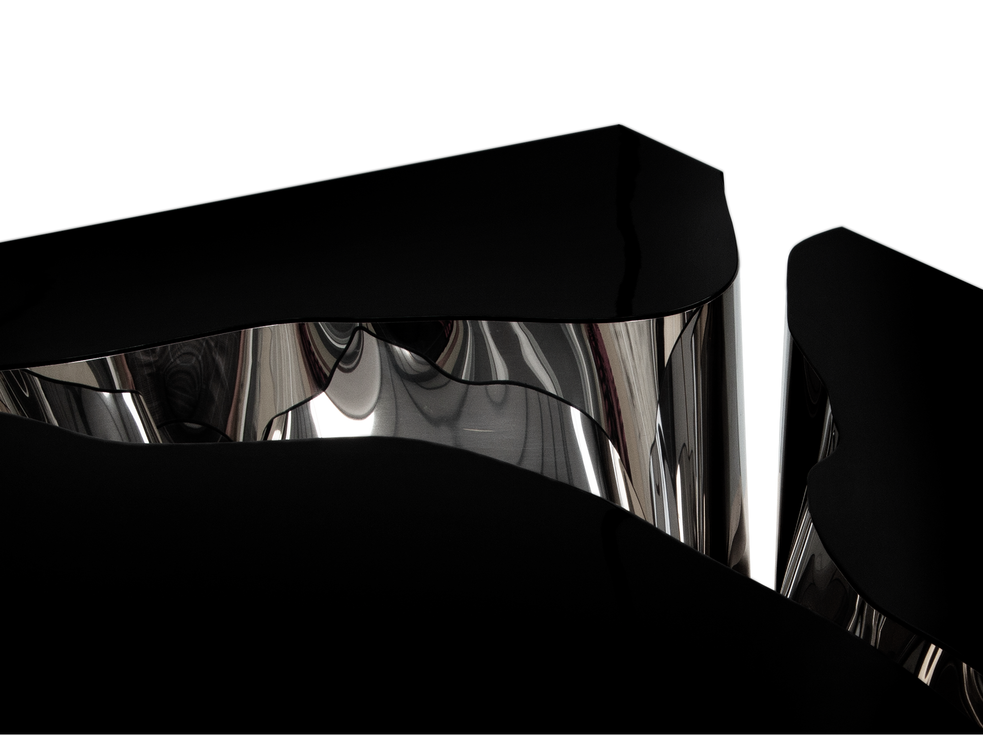 Журнальний столик Fissure Black Silver