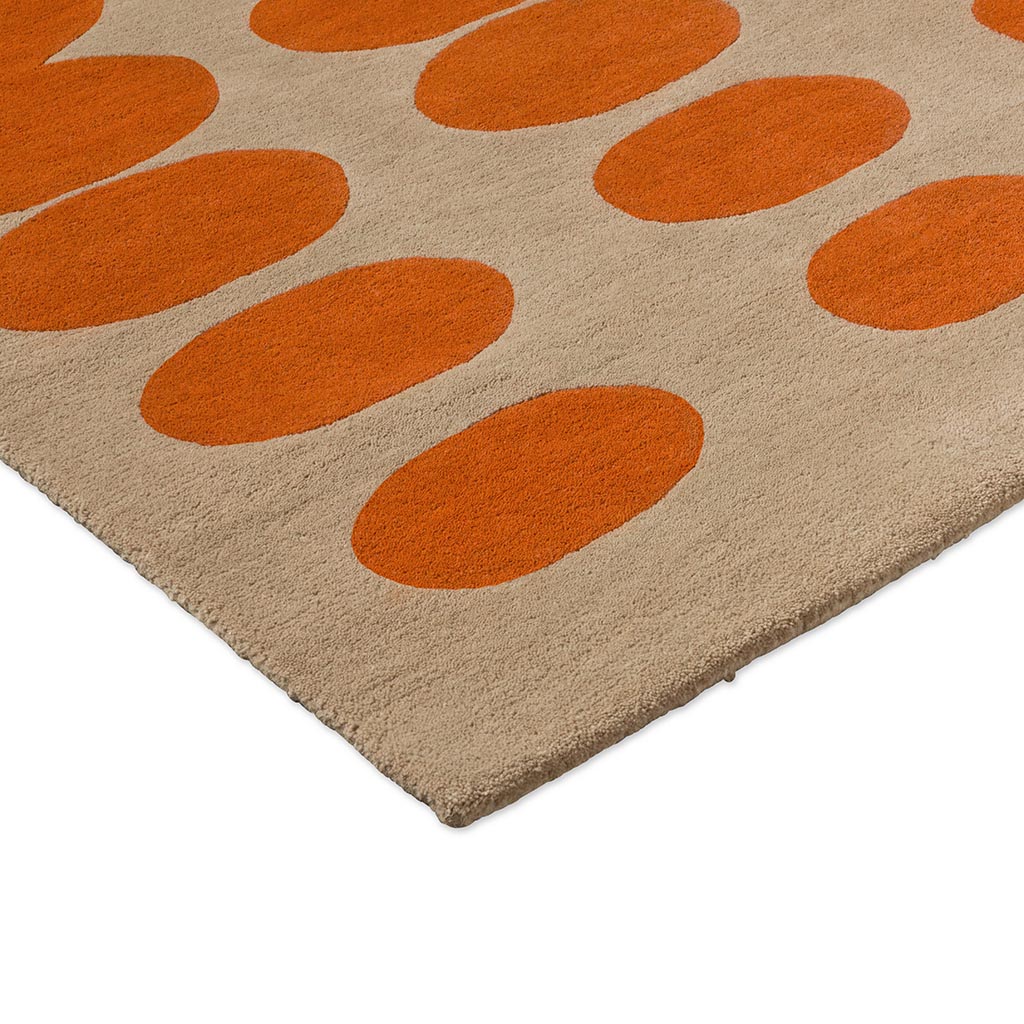 Ковёр Optical Oval Orange/Sand