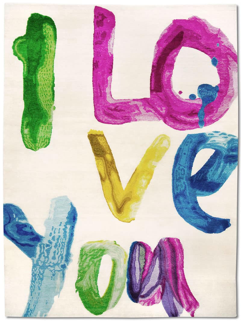 Оригінальний килим I love You
