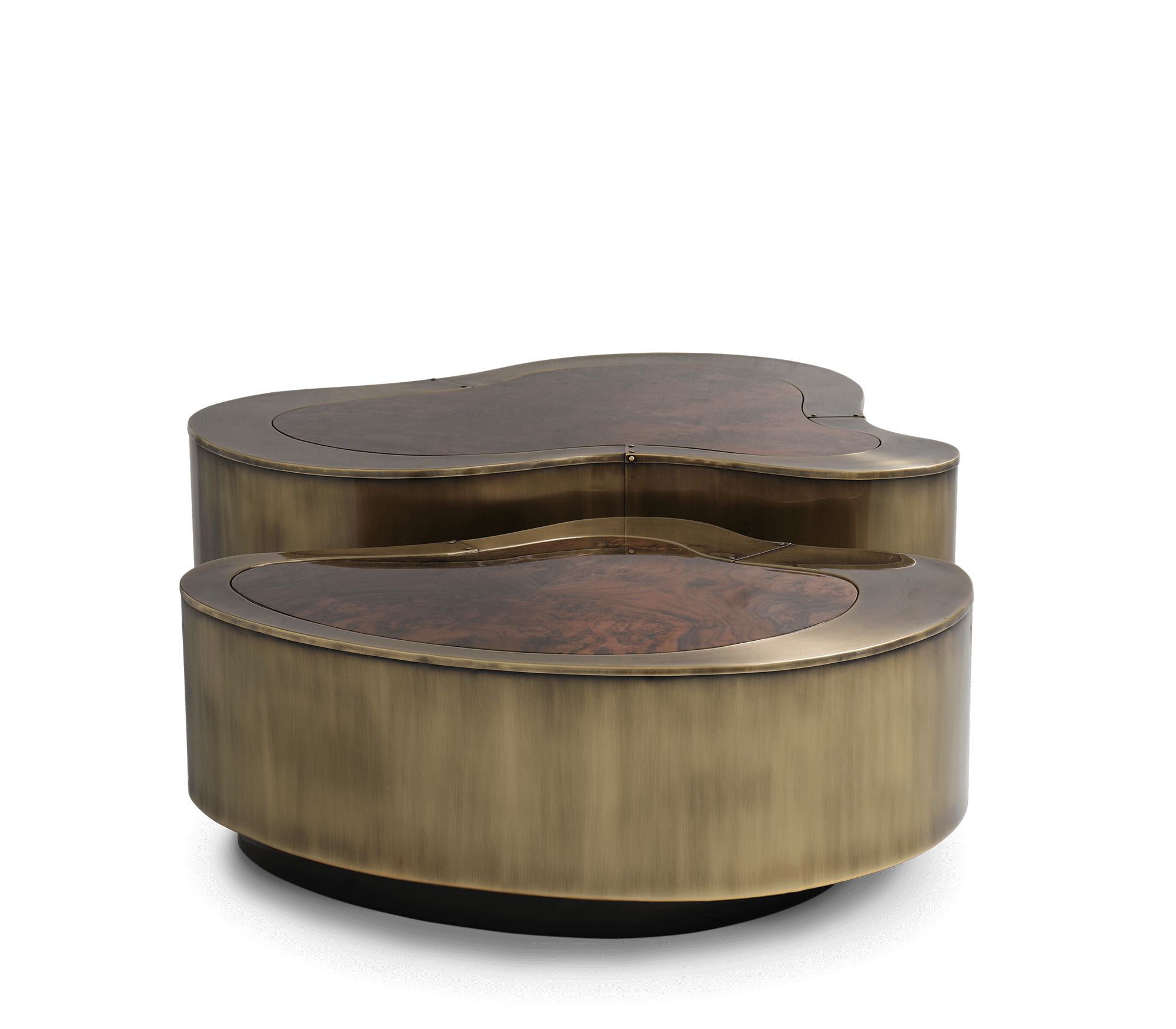 Журнальний столик Crest Patina & Walnut Set