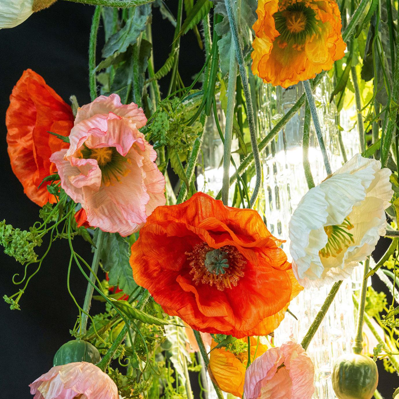 Квадратная люстра Poppy