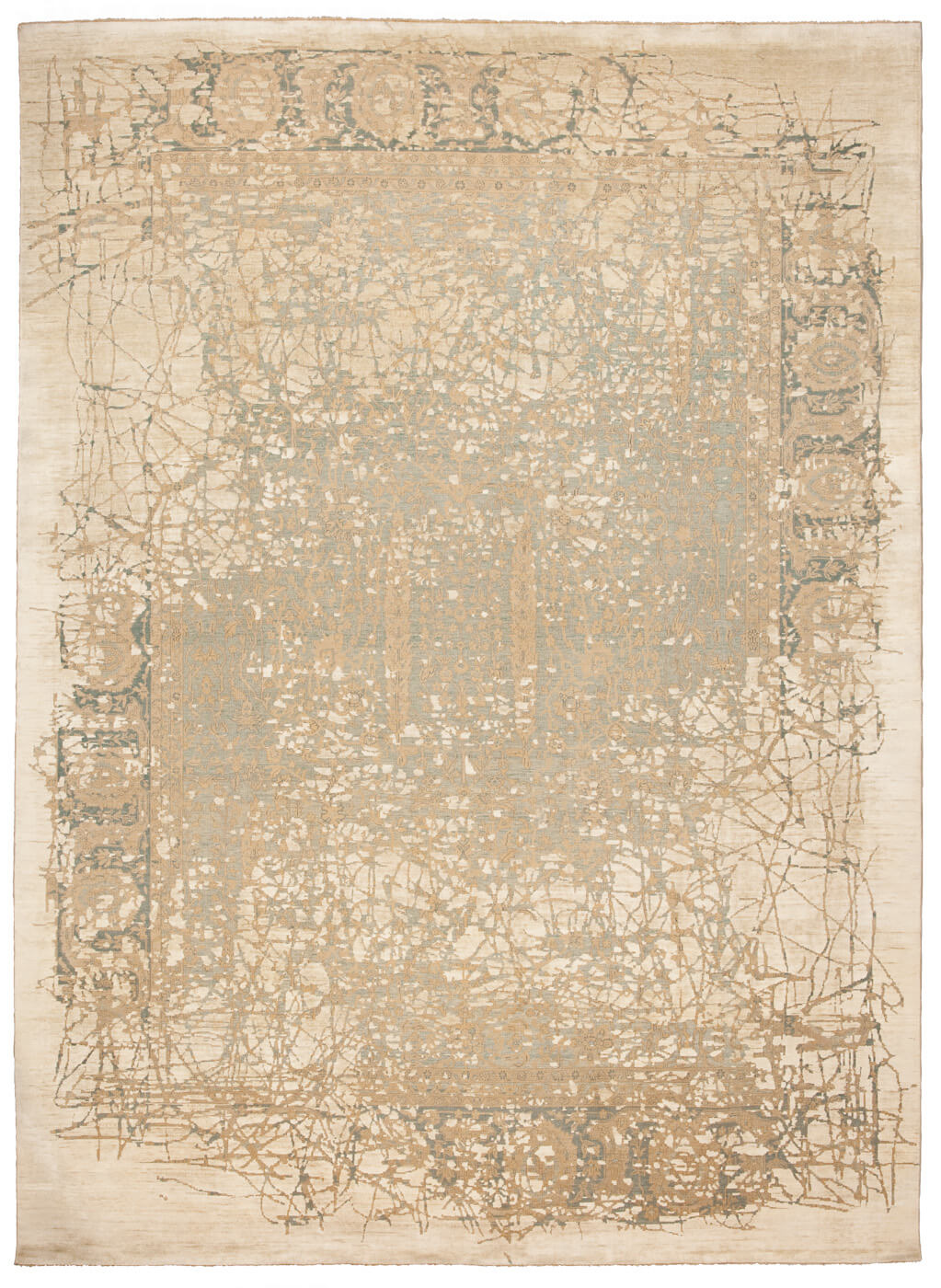 Ковер Tabriz Wooster Pleasure Skyblue Grey Silk | Размер: 200 x 300 см