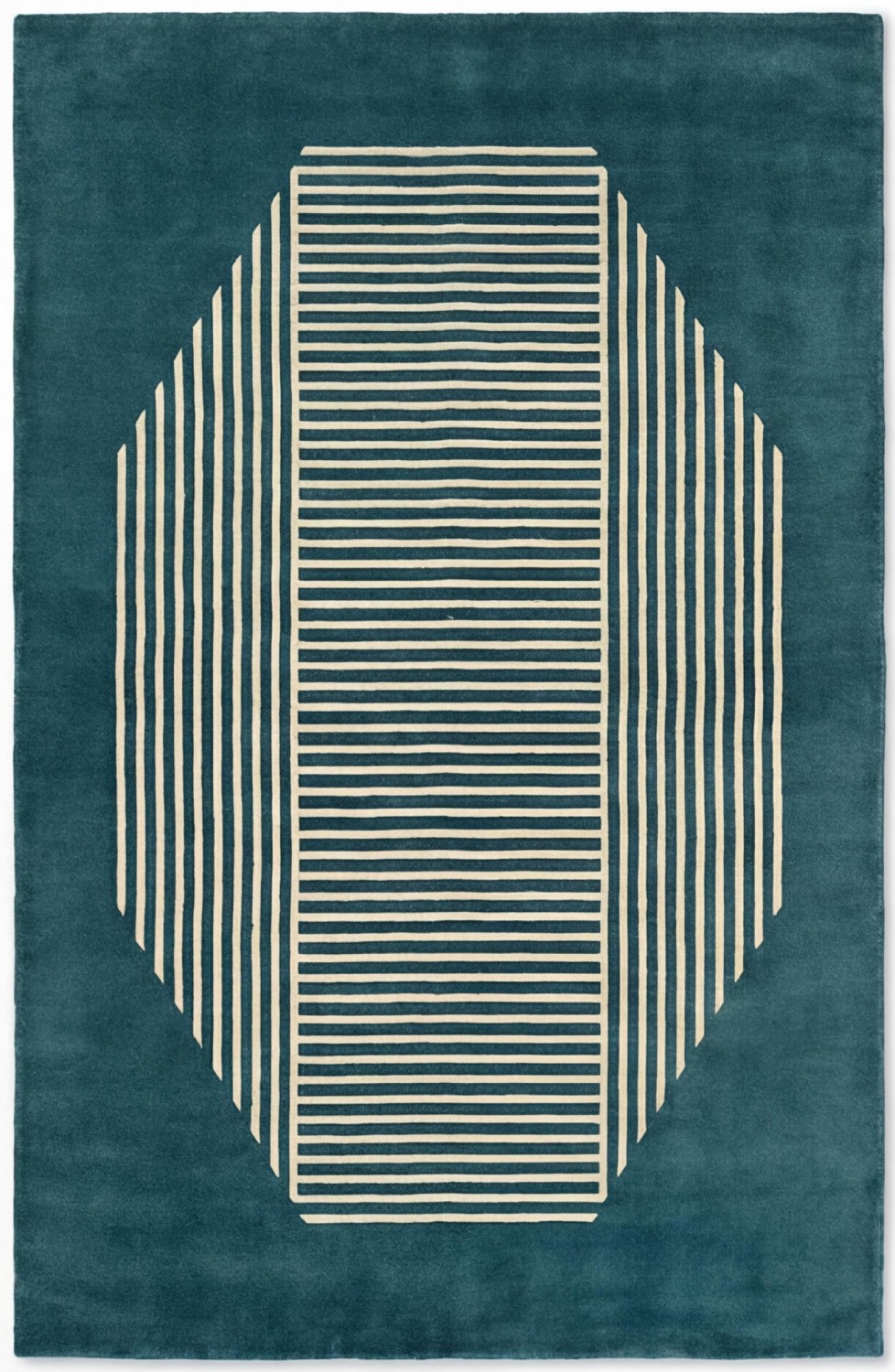 Дизайнерский ковер Octagon Lines Teal