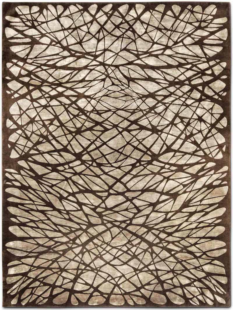 Оригинальный узелковый ковер ручной работы Dresden Brown ☞ Розмір: 365 x 457 см