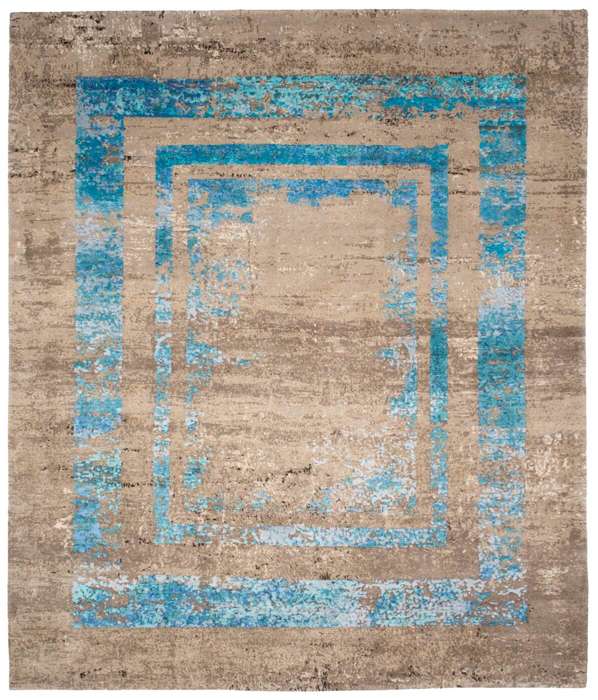 Ковер Artwork 27 Triple Border Blue