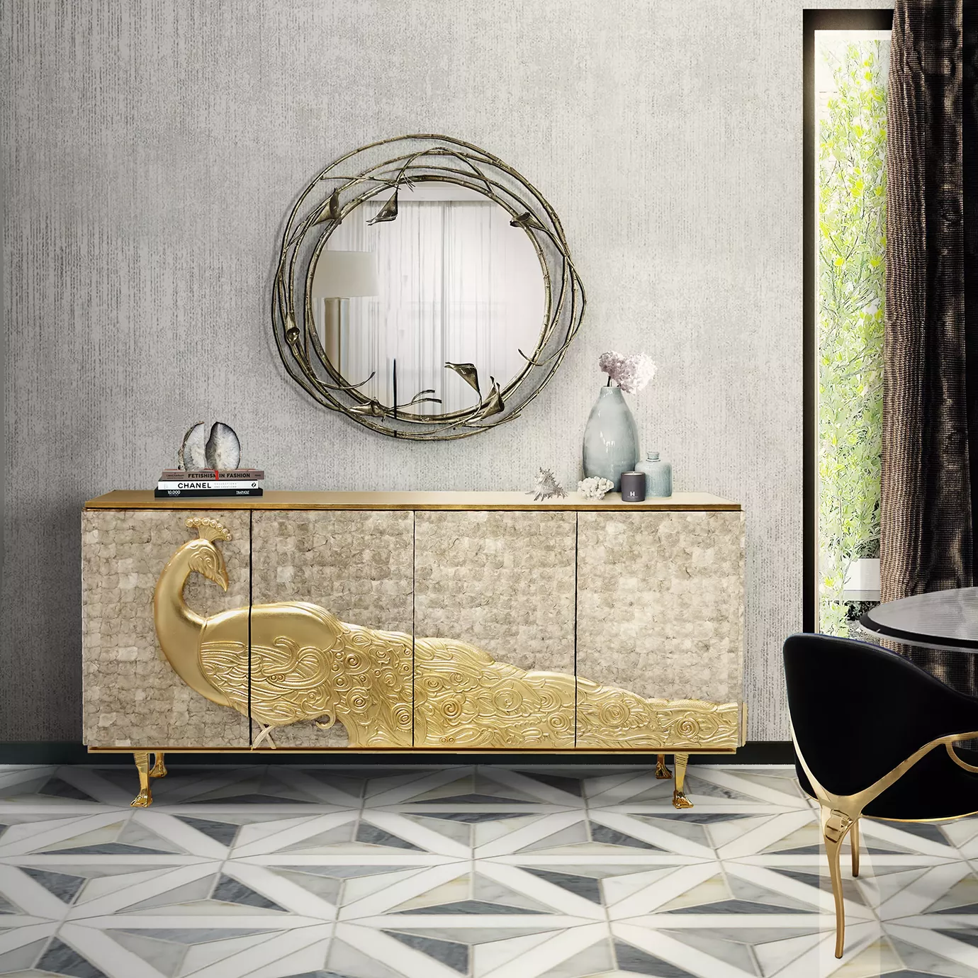 Тумба Camilia Mother of Pearl