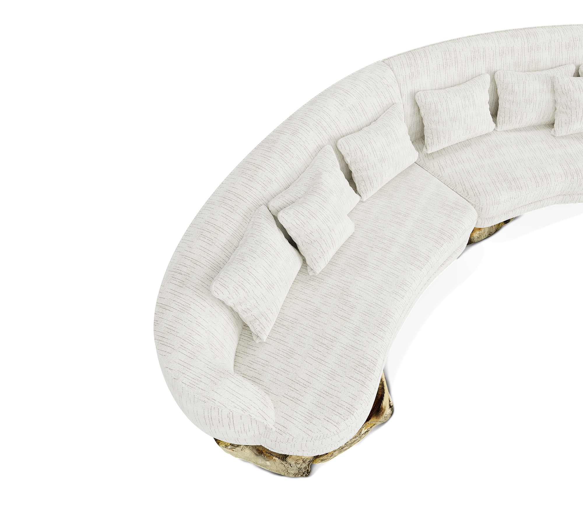 Диван Angora White Curved