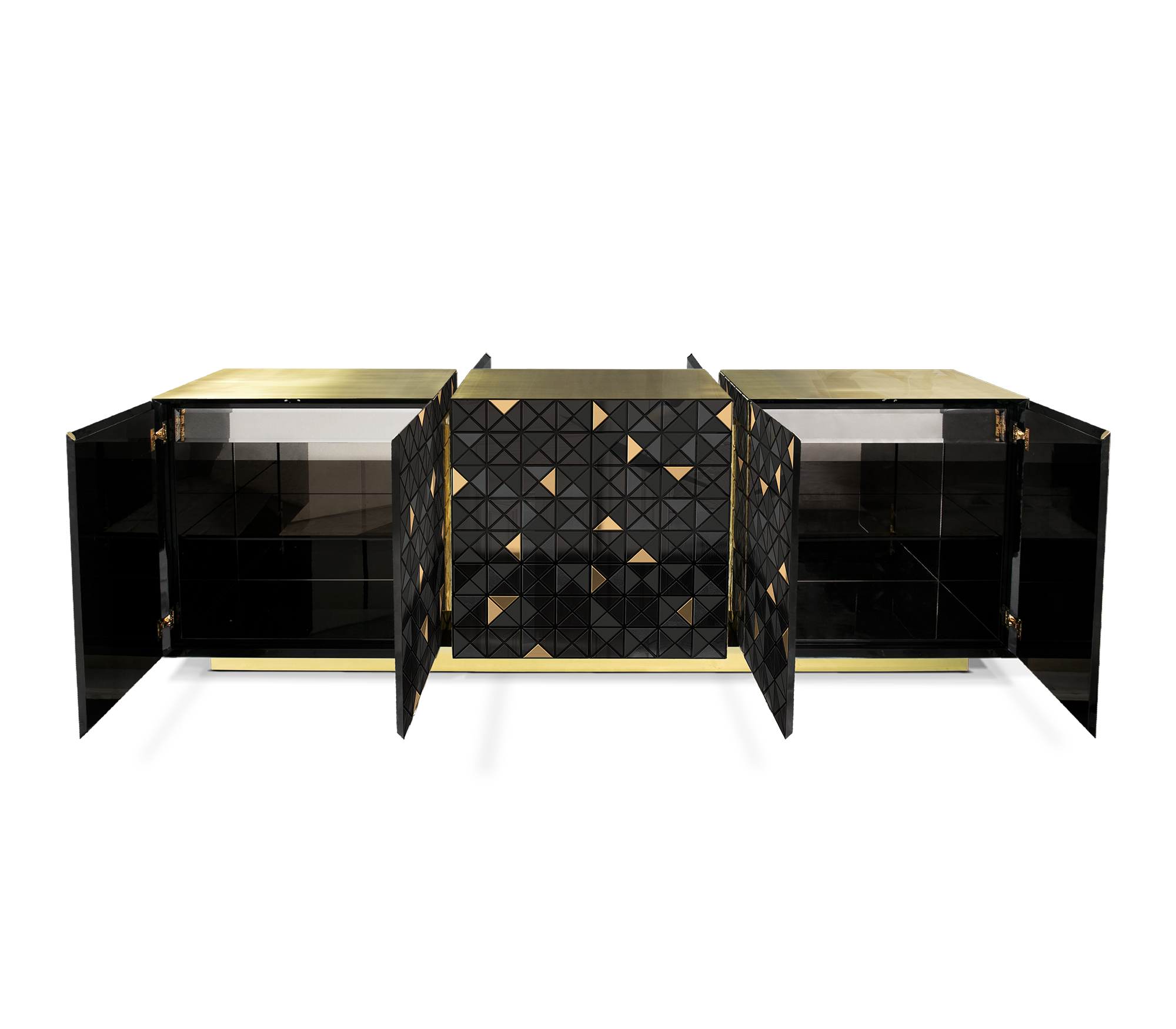 Тумба Mosaic Gold & Black