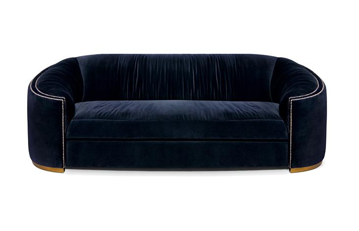 Синій вигнутий диван Premium Comfort