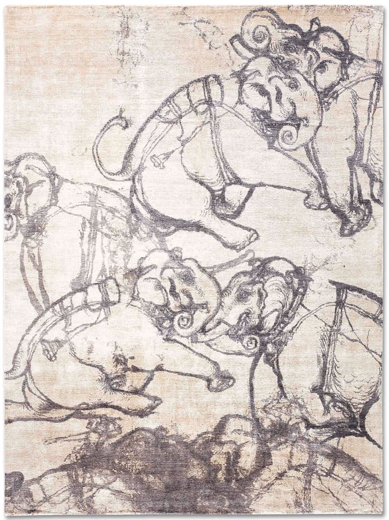 Преміальний килим Elephants | Розмір: 170 x 240 см
