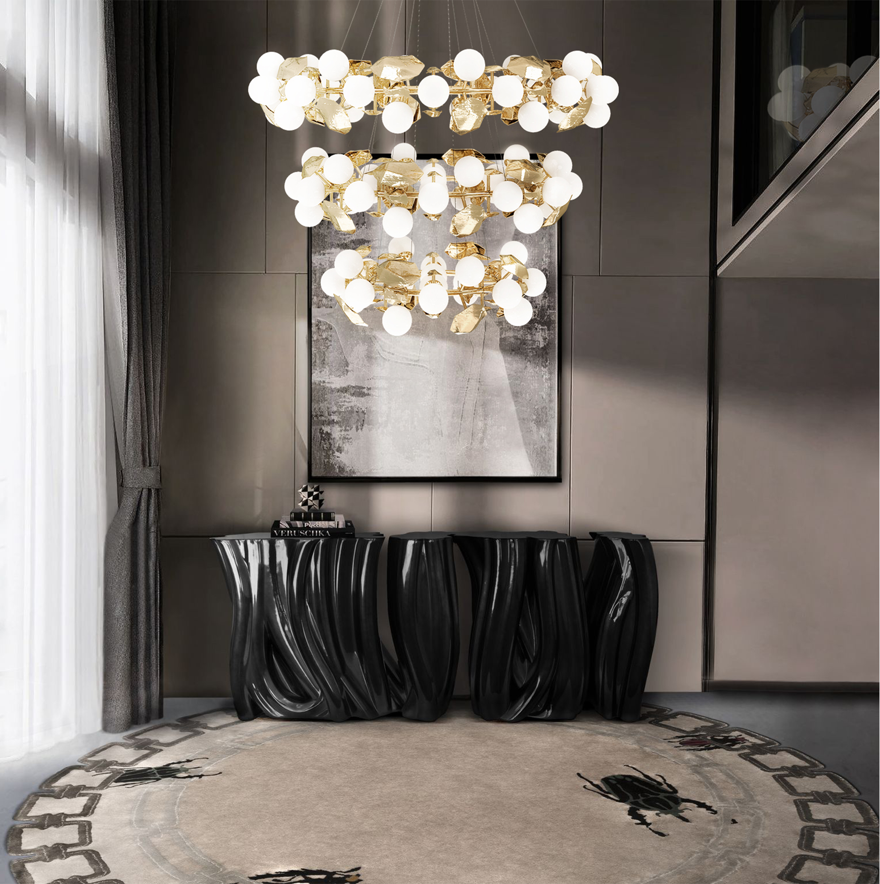 Підвісний світильник ручної роботи Athena Round III