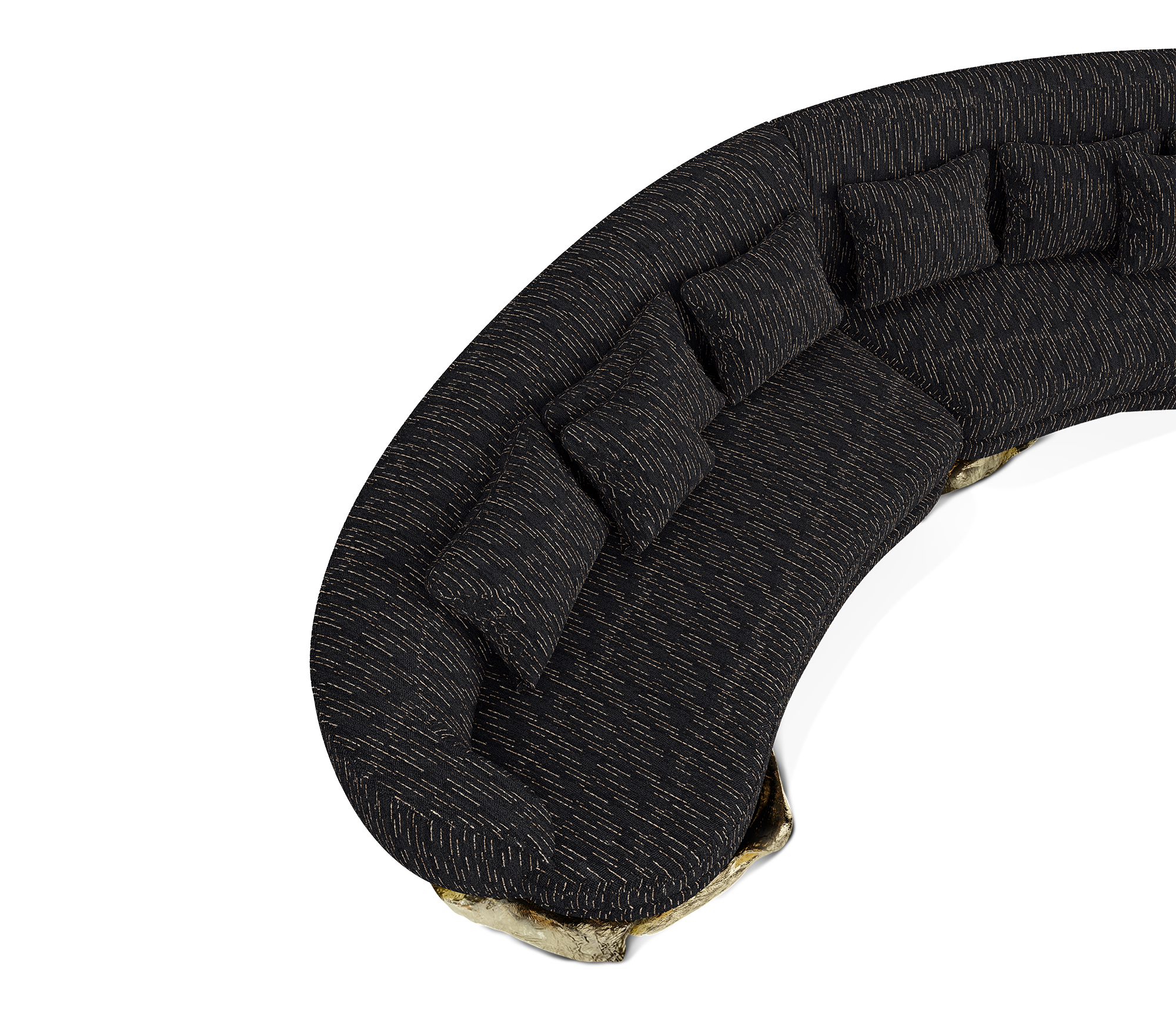 Диван Angora Black Curved