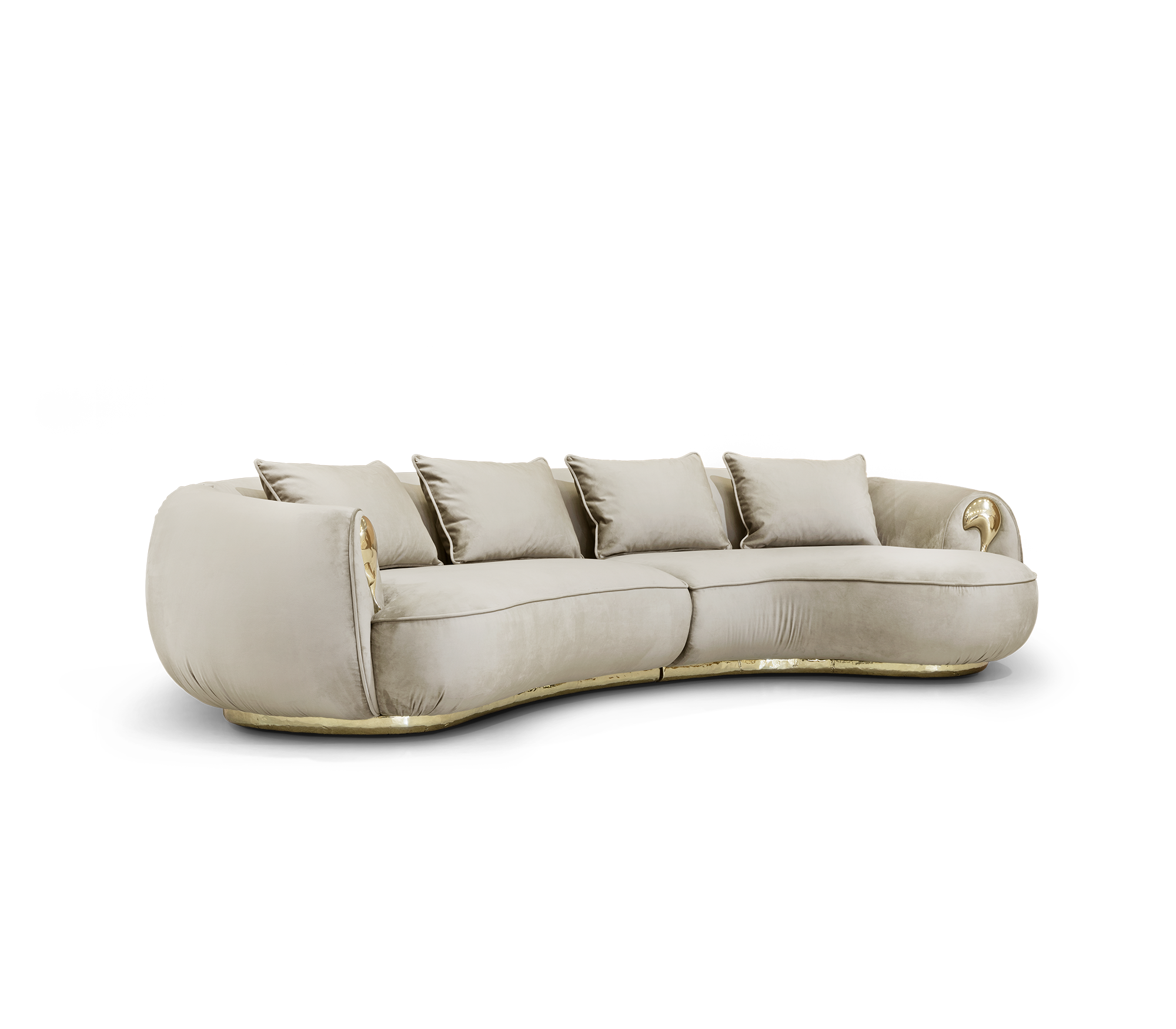Диван Solara Cream Curved Luxe