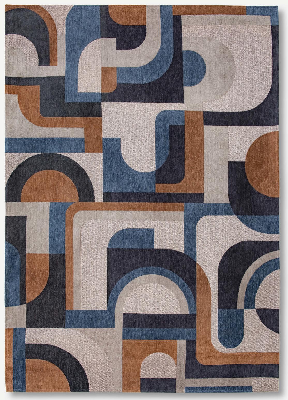 Ковер бельгийский современный Module - Camel Blue | Размер: 170 x 240 см