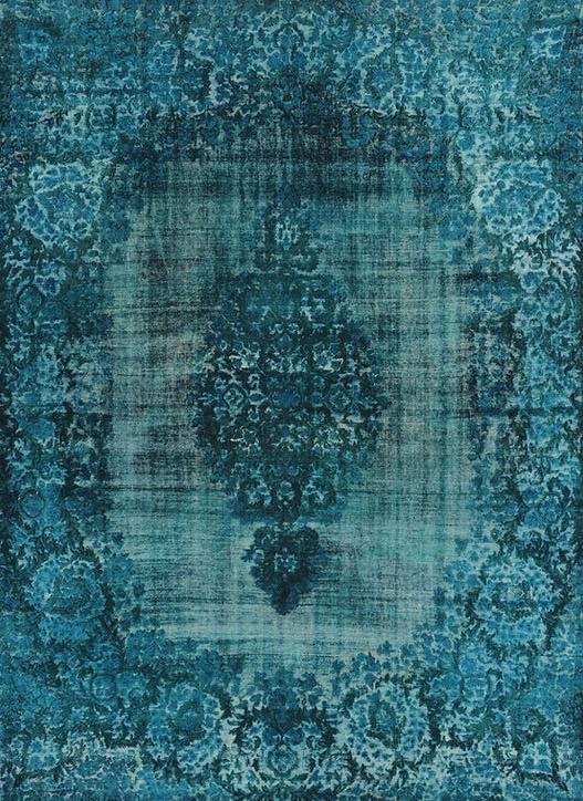 Ковер винтажный бирюзовый Dark Turquoise