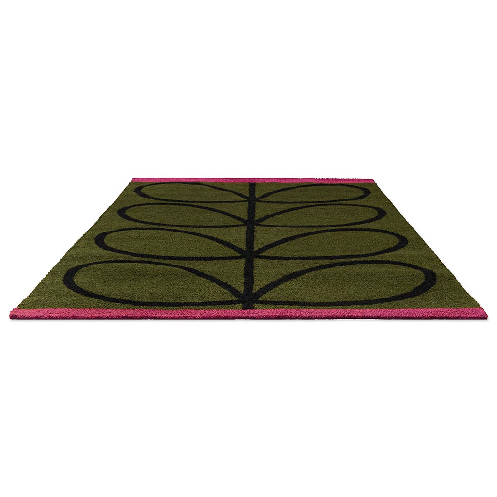 Килим вуличний Linear Branch Olive | Розмір: 250 x 350 см