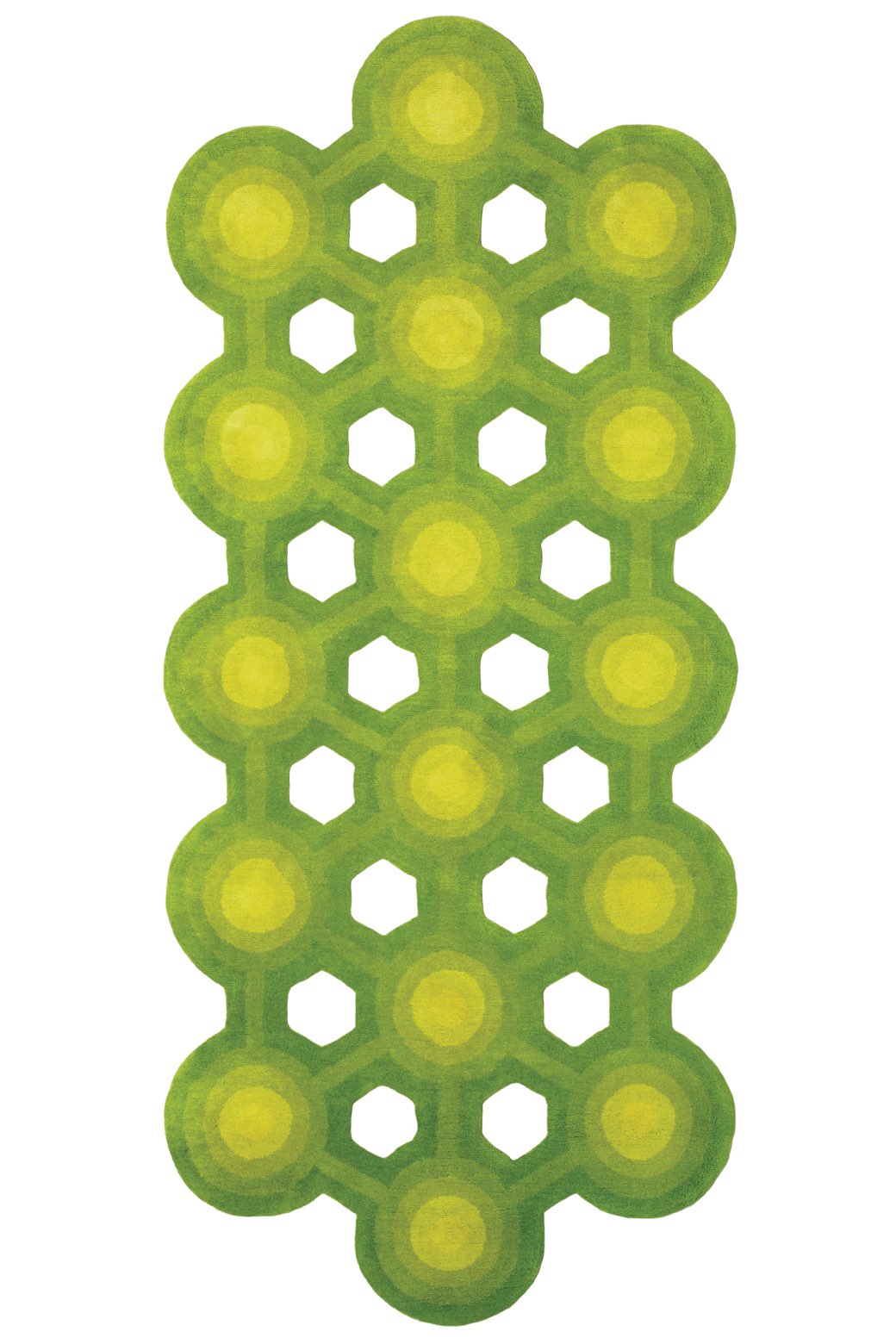 Круглий килим італійський ручної роботи Atom