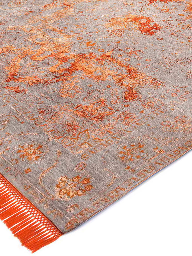 Роскошный ковер ручной работы Copper Orange | Размер: 140 x 210 см