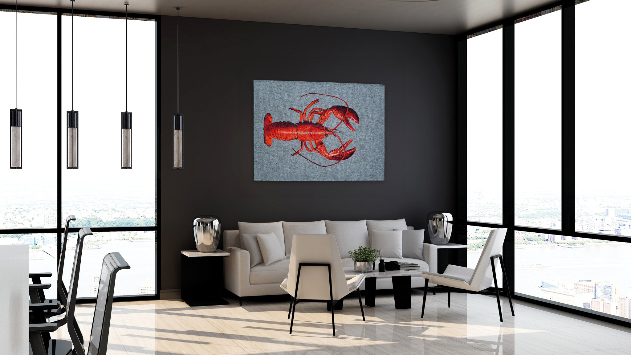 Сучасний килим Steam Red | Розмір: 140 x 200 см