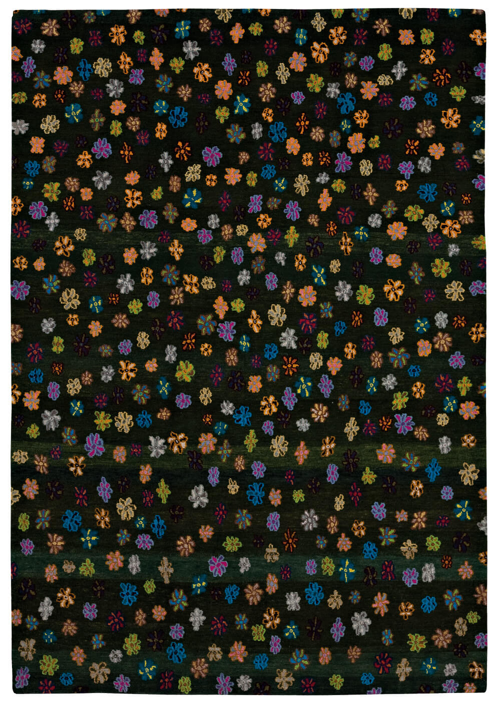Килим Little Flowers Dark Green ☞ Розмір: 200 x 300 см