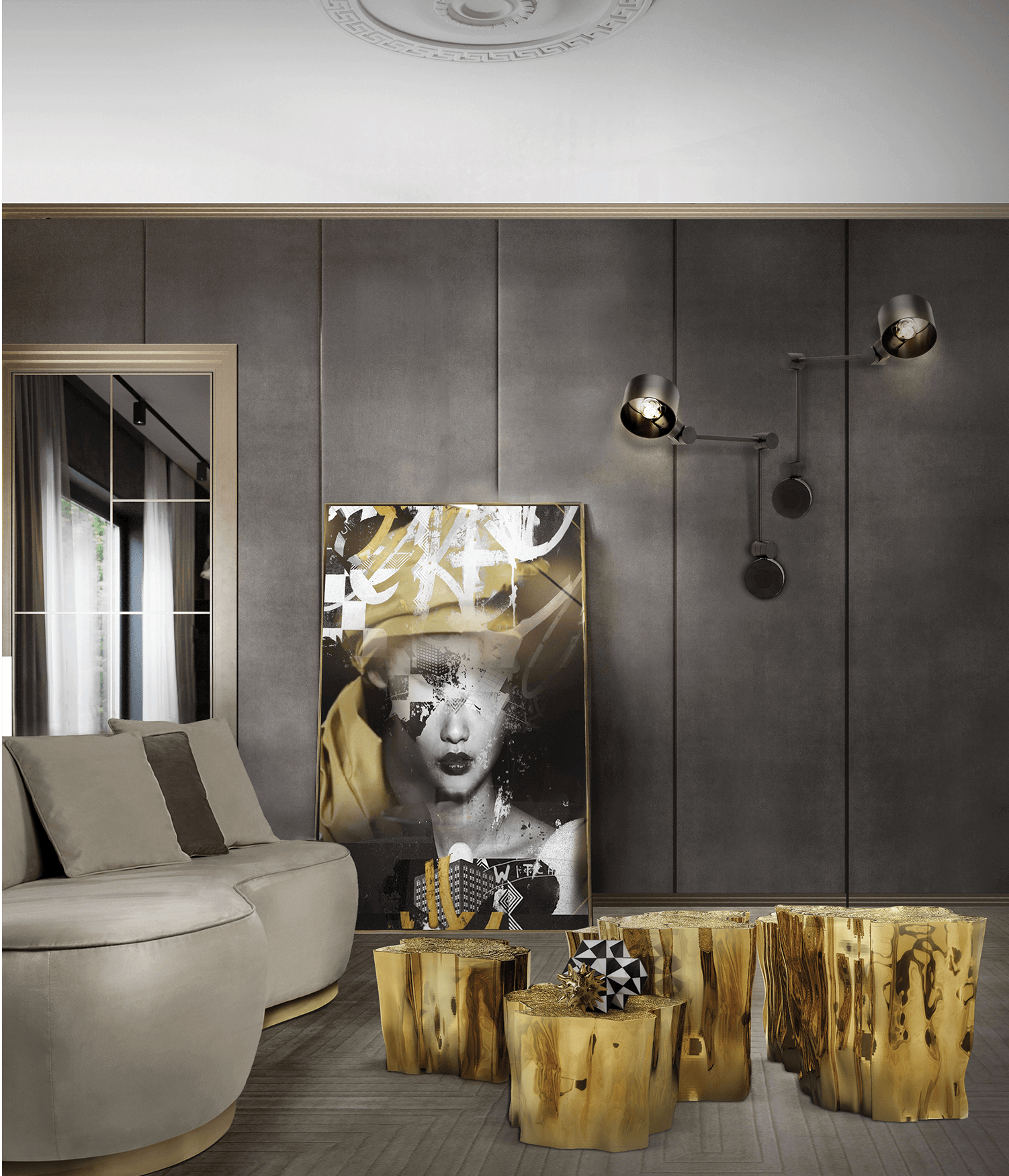 Журнальный столик Paradise Series Walnut Finish