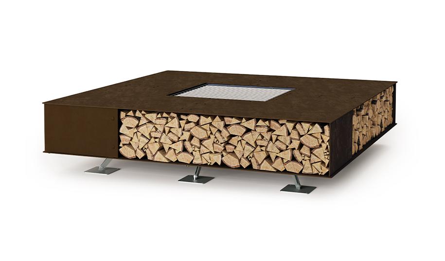 Уличная квадратная жаровня Toast corten (Италия)