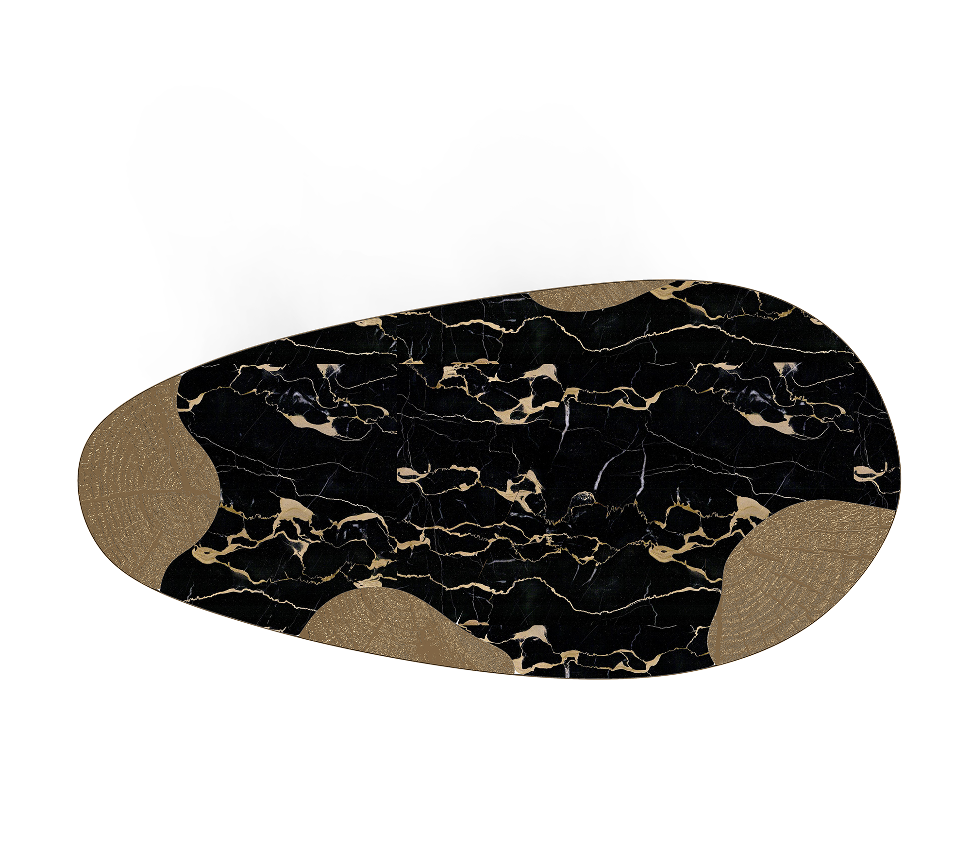 Обеденный стол Athena Portoro Marble & Patina