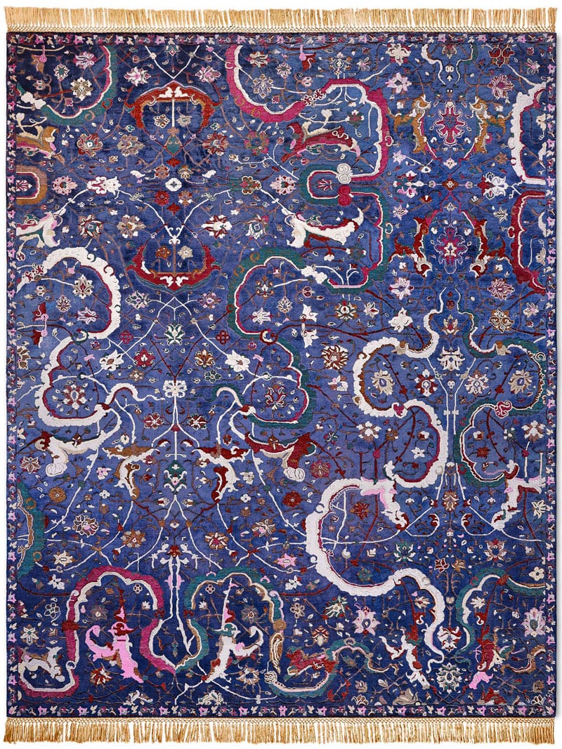 Роскошный ковер Tabriz Navy Blue