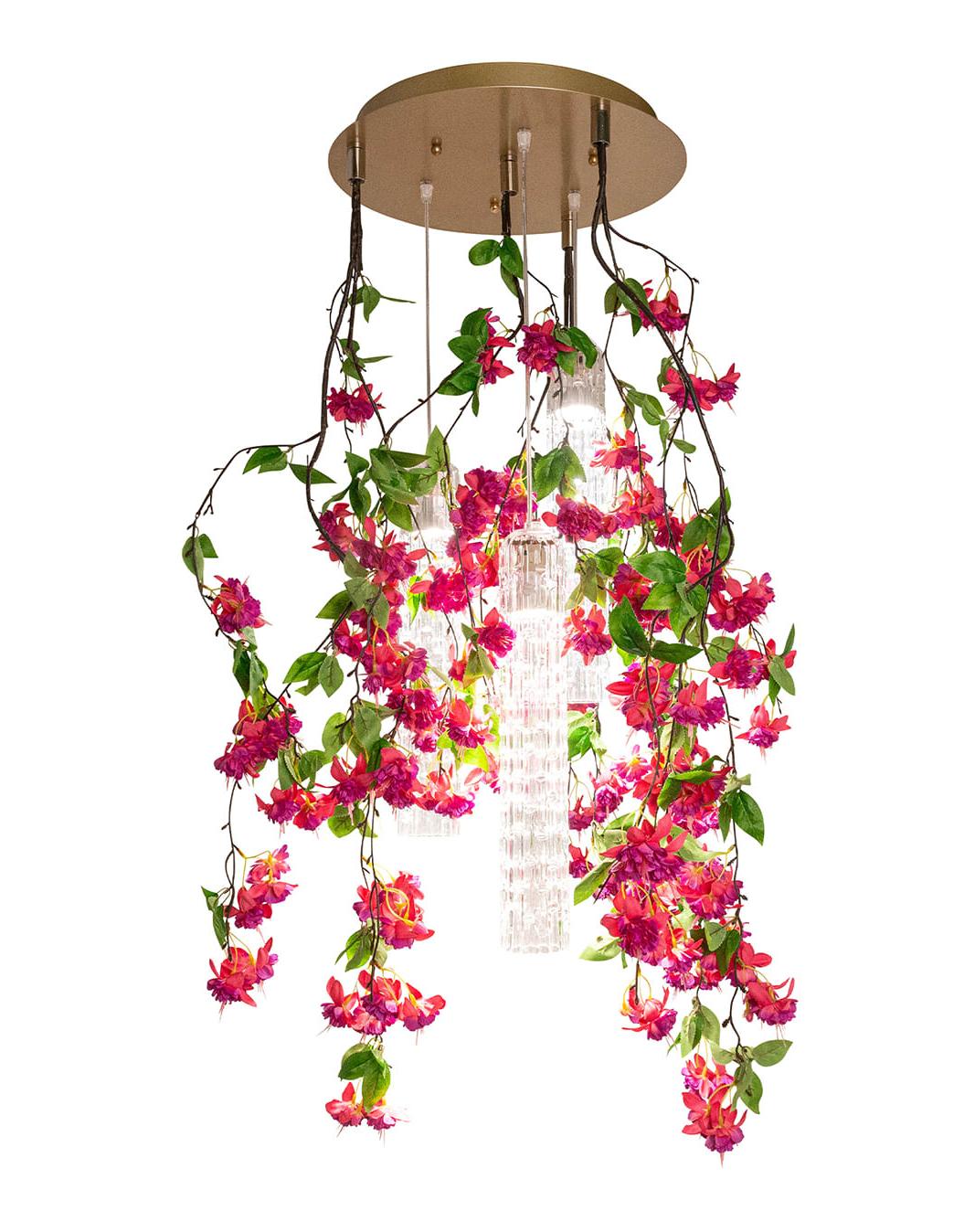 Мала каскадна люстра Pink Cascade
