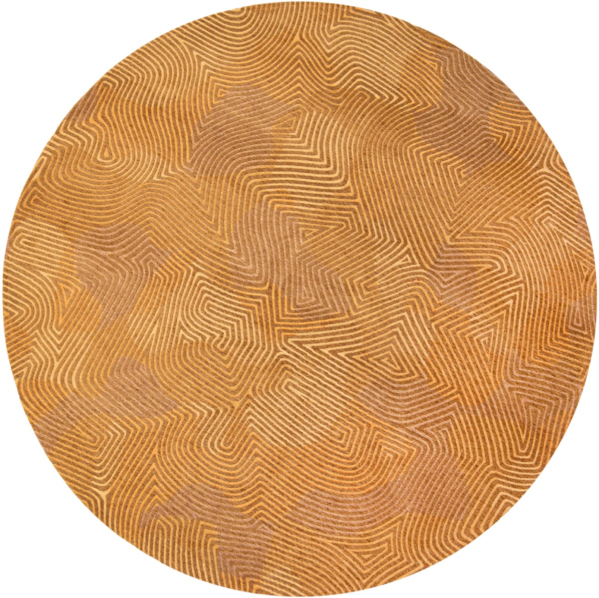 Бельгійський круглий килим Jelly Gold