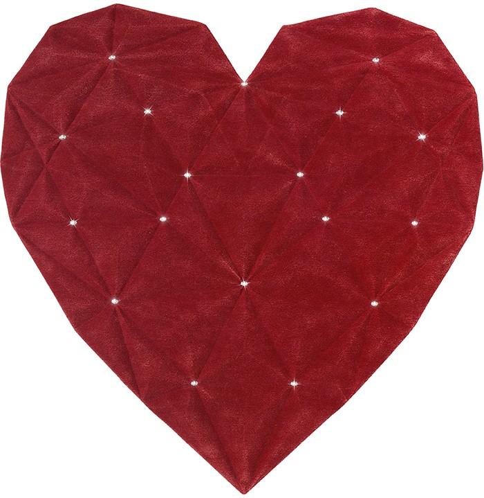 Дизайнерский ковер сердце Heart Diamond Red