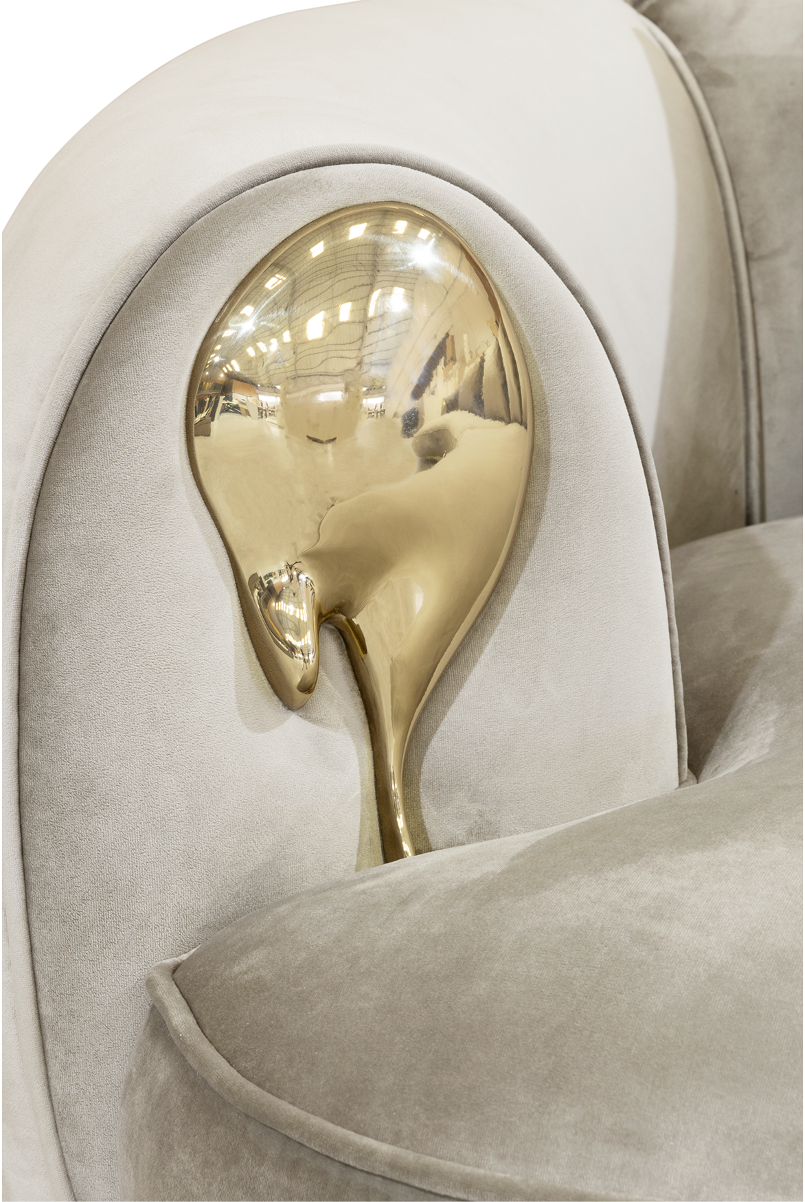 Диван Solara Cream Curved Luxe