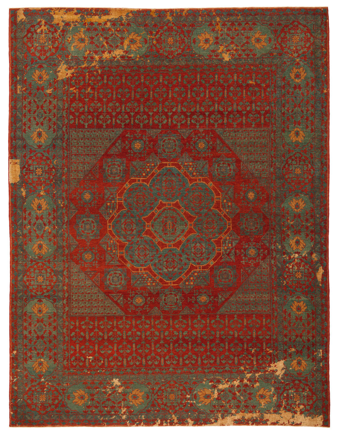 Ковер эксклюзивный Mamluk Kensington Little Rocked Brown Gold Silk