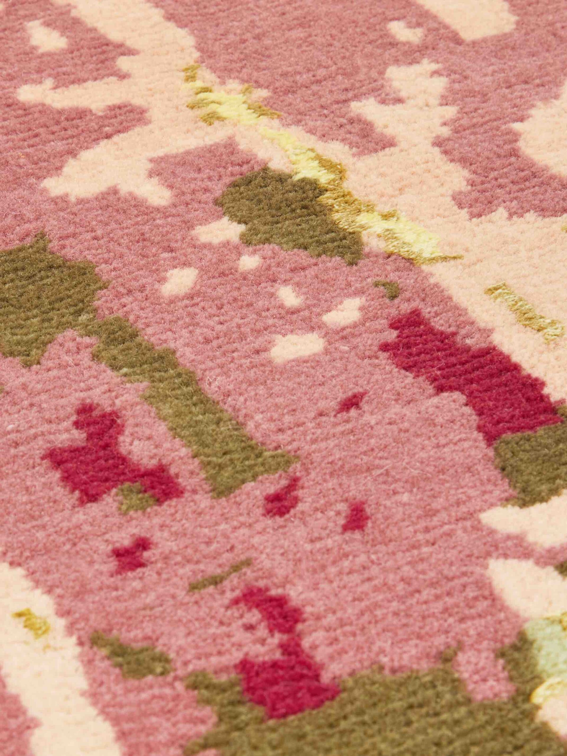 Круглий килим італійський ручної роботи Hydrangea