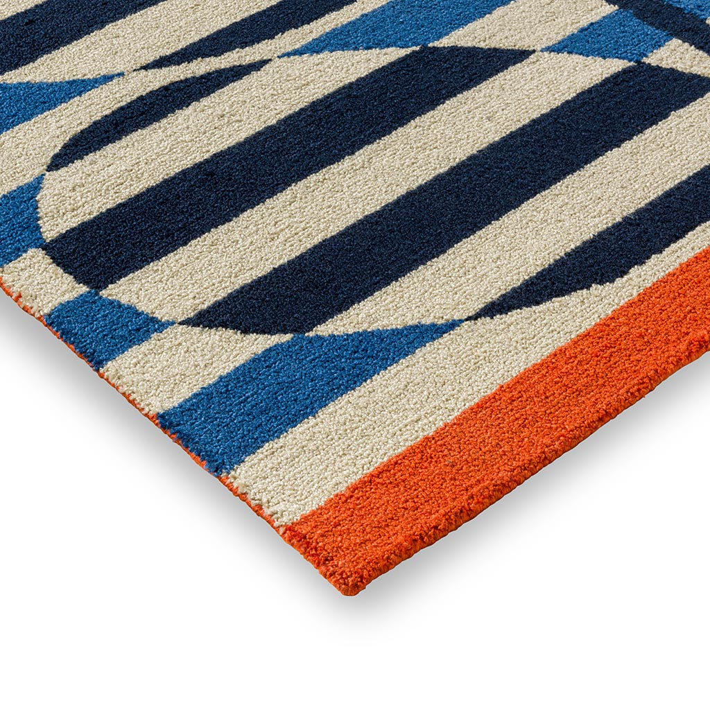 Килим вуличний Striped Branch Azure | Розмір: 250 x 350 см