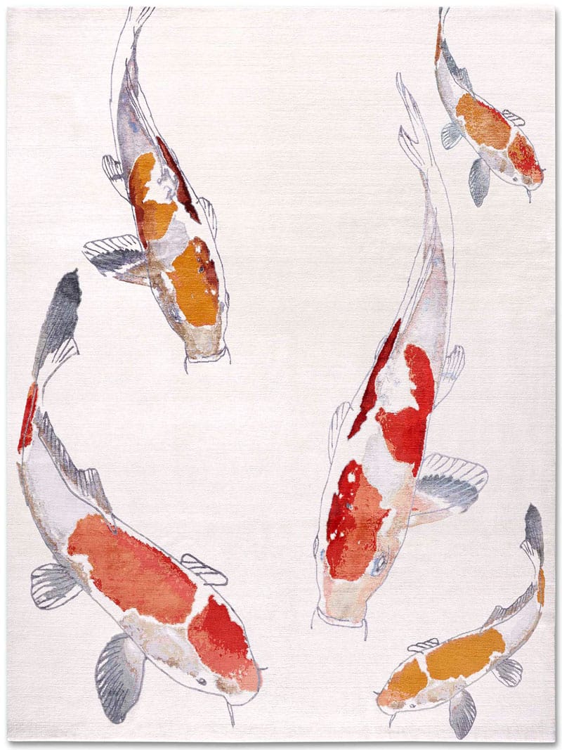 Роскошный ковер Fish Original on White