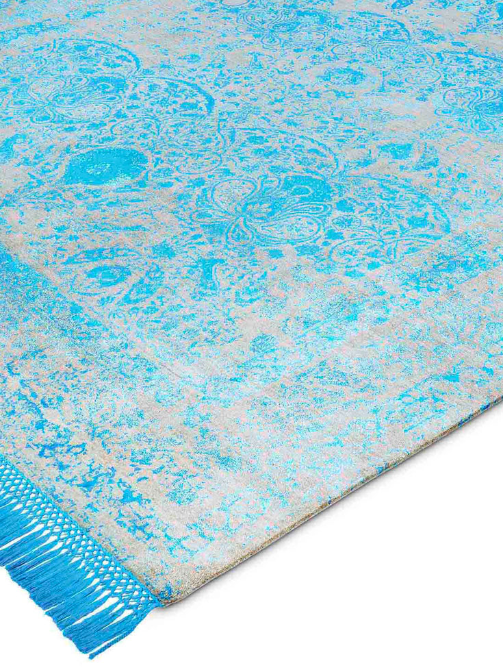 Преміальний килим ручної роботи Electric Blue